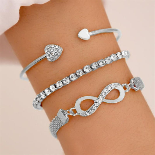 🌟 Set de Pulseras “Eternidad Dorada” – ¡3x1 IMPERDIBLE! 🌟